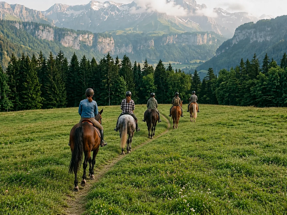 Balade à cheval en Haute-Savoie, autour de Massongy